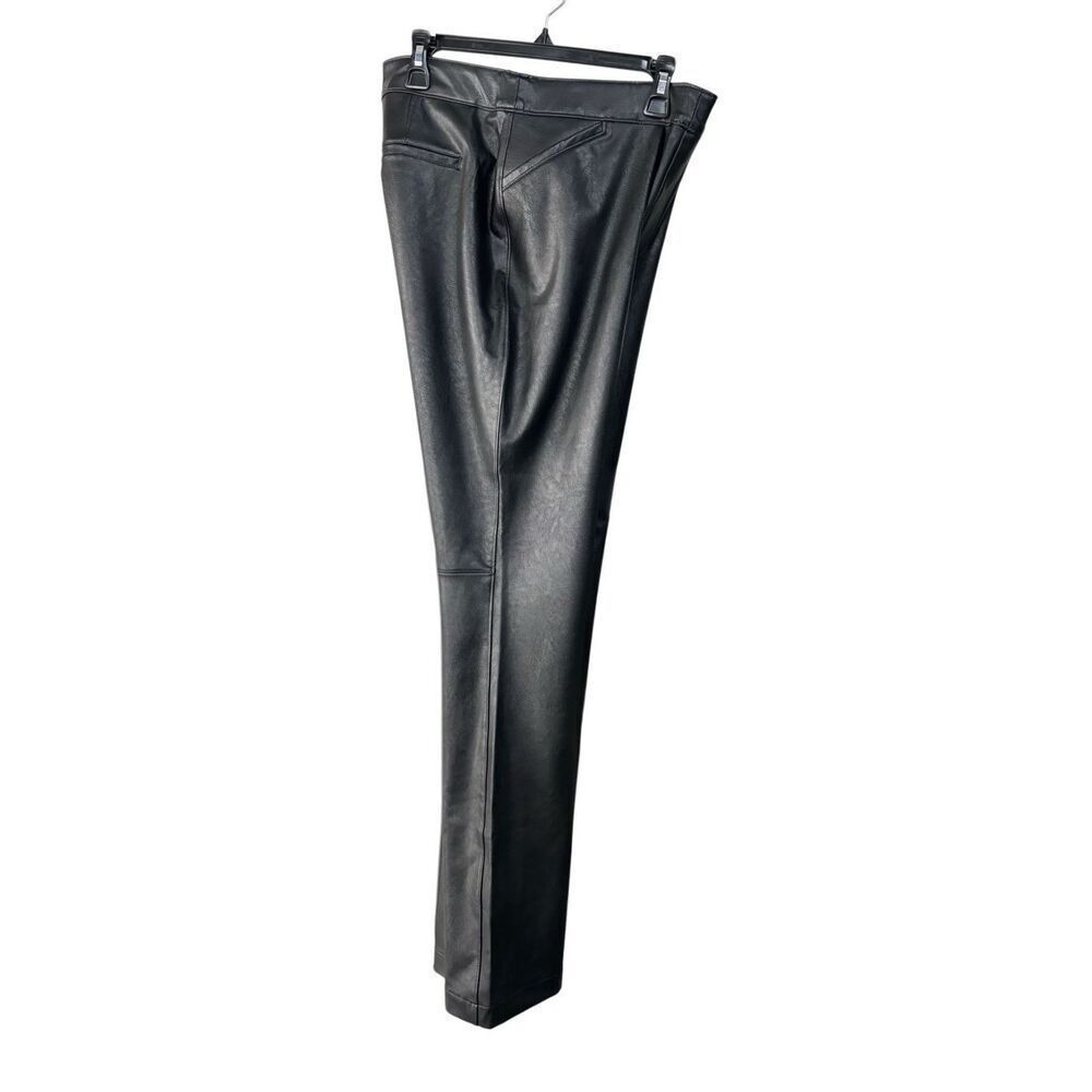 SPANX Faux Leather Black Skinny Pants Women’s Size 1X Pull On Slim Leg